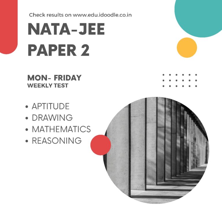 Crack NATA-JEE with Idoodle - best Design & Architecture Coaching classes